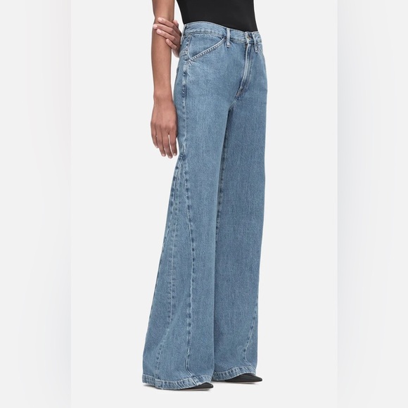 FRAME DENIM Le Baggy Palazzo Low Rise Wide Leg New With Tags Size